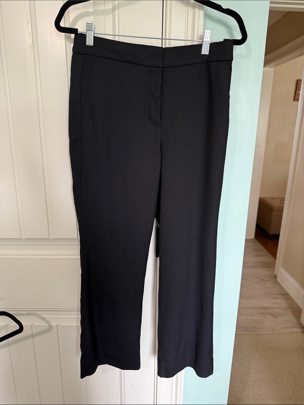 J. Crew Black Straight-Leg Dress Pants